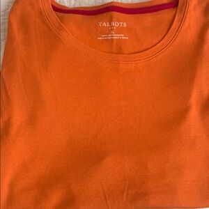 Talbots Orange Long Sleeve Top